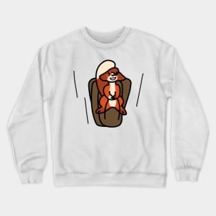 Squirrelpaw goes sledding Crewneck Sweatshirt